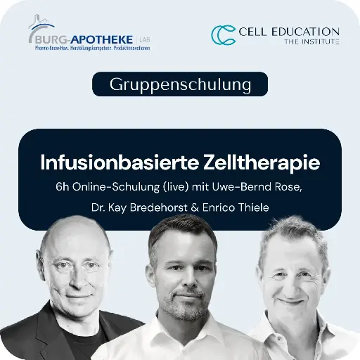 Gruppenschulung "Infusionsbasierte Zelltherapie" 06.09.2025